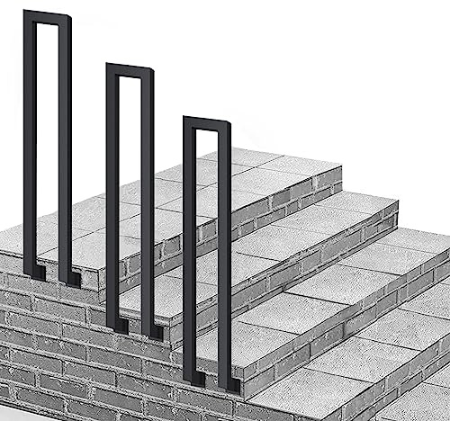 Stair Rails for Outdoor Steps, Garden Stair Railing Handrail, Hand Rails for Outside Steps, Terrace Decking Balustrade for Indoor Outdoor, Transitional Handrail for Exterior Step ( Size : 75cm(2.5ft)