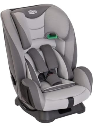 Graco FlexiGrow R129 Harness Booster (76-145cm - 15 Months to Approx. 12 Years). Harness mode from 15 months to approx. 4 Yrs (76-105cm), Highback mode from approx. 3.5 to 12 yrs(105-145cm), Quartz