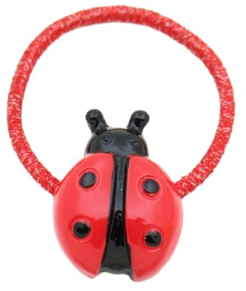 Avejjbaey Niedliche Marienkäfer-Haarspange/Haarspange, für Damen, Mädchen, Weihnachten, Halloween, Anti-Rutsch-Tiaras, Anti-Rutsch-Tiaras, bunte Haargummis für dünnes Haar, lange Haargummis
