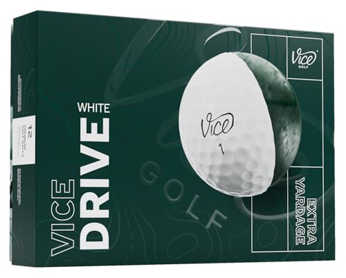 Drive Golf Balls, 12 Pack by Vice Golf