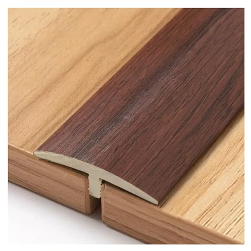PVC Übergangsprofil Selbstklebend Boden-Übergangsstreifen 90/180 /270 cm Fußböden Abdeckleiste, Bodenleiste zum Verbinden von Bodenlücken(Black walnut,90cm/2.9ft)