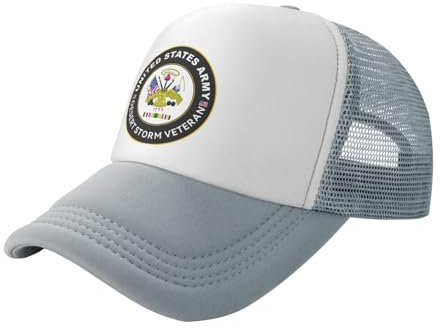 Oudrspo Army Desert Storm Retired Trucker Hats: Stilvoller Schutz für jedes Abenteuer Schwarz