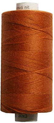 Generisch Jeansgarn UNIPOLY 30*3 Polyester 200m orange braun terracotta (0273)