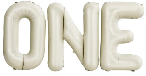Generisch Cremeweiße Große Buchstaben „Alles Zum Geburtstag“ Luftballons Buchstaben 1 Für Den 1 Geburtstag Ballonbuchstaben Ballonbogen Set Helium Ballongirlanden Set