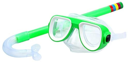 MNEVZX Tauchmasken Kinder Atmen Tauchen Goggle Maske Rohr Stoßfest Schwimmen Anti-Fog Gläser Band Schnorcheln Vollgesichtsmaske(G)