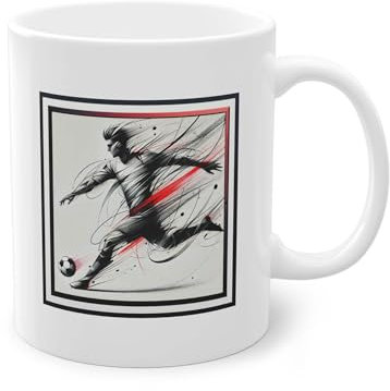 YOMYLE Tasse à offrir - Cadeau Pas cher - Homme Footballeur - Soccer Football