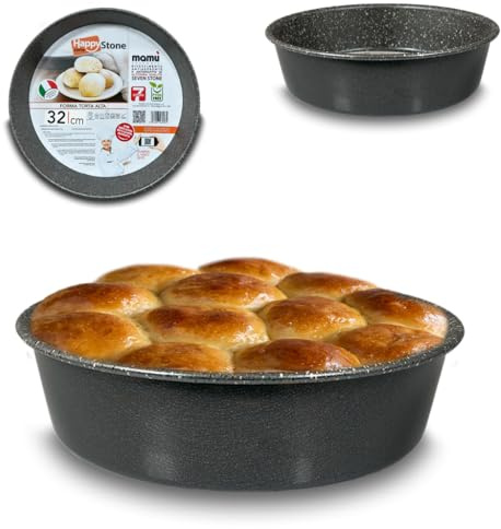 ARCA, Teglia Alta Diametro 32 cm per Forno, Antiaderente e Adatta alla Lavastoviglie, Ideale per Torte e Altre Ricette, in Alluminio, Made in Italy