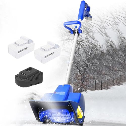 Pala da neve senza fili, alimentata a batteria, con manico regolabile, efficiente rimozione della neve per patio, terrazza, vialetto