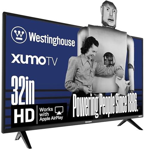 Westinghouse 32-inch Smart TV, HD Xumo TV with Voice Remote, Flat Screen Television w/Dolby Atmos, Bluetooth, Apple AirPlay, Wi-Fi & Mobile Connectivity