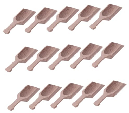 TOPBATHY 15piezas Cuchara De Té Pala De Madera De Haya Para Sal Cuchara Para Té De Uso Diário Cocina Palas Pequeñas Por Paquete