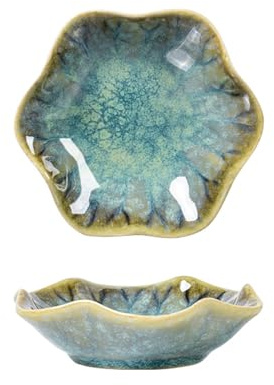 xianxikaitech Green Ceramic Trinket Dish Ring Dish, Decorative Jewelry Tray for Home Decor Coffee Table, Gift for Women Her Mother BridalShower Birthday.