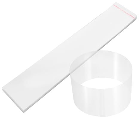 TOYANDONA 4-Inch Thick Self-Adhesive Cake Collar 100 Sheets 6.5Cm×33.5Cm Mousse and Baking Cake Surroundings for Birthday and Chocolate Decoration