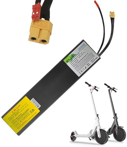 WILLQ Batteria agli ioni di Litio da 36 Volt, 36V 6Ah 7.5Ah 7.8Ah 8.7Ah 9.6Ah, Ricaricabile, Integrata per monopattini elettrici Pieghevoli con Motore da 0-345 Wh.,36v8.7ah