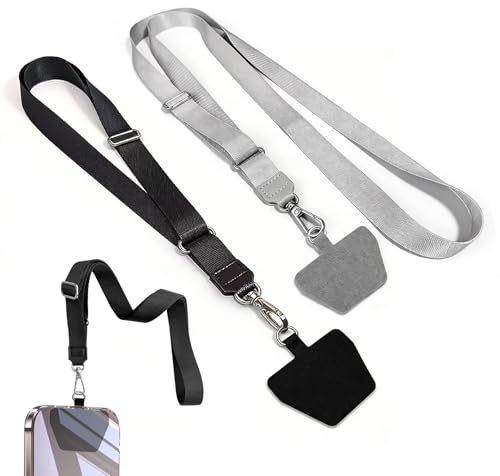 Wzhiy Universal Mobile Phone Chain,Mobile Phone Lanyard,Anti Theft Phone Strap, Adjustable Crossbody Lanyard, Phone Neck Strap Compatible with Most Smartphones and iPhone Models.