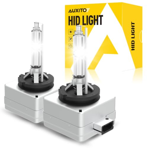 AUXITO D3S Xenon Brenner, +600% höhere Helligkeit, bis 6000K Kaltweiß | Xenon Scheinwerferlampe,Plug & Play, Lieferung mit 2 Stück