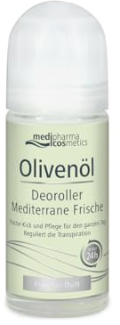 Olivenöl Deoroller Mediterrane Frische - Frische-Kick & Pflege für den ganzen Tag - wirkt 24h und reguliert die Transpiration - auch nach der Rasur geeignet