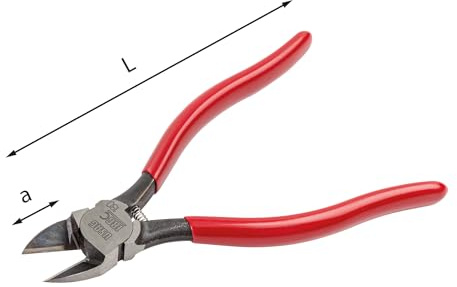 USAG 186 C - Tronchese a tagliente raso diagonale per materiali plastici 186060