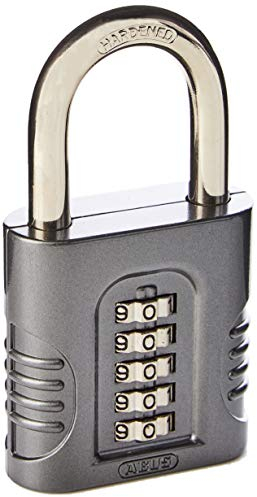 Abus 158/65 B - Combination padlock 65mm 5 digits blister - Grey