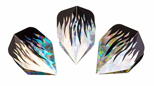 Hudora Ersatzflight Hologramm für Dartpfeil 3 Stück standart, standard
