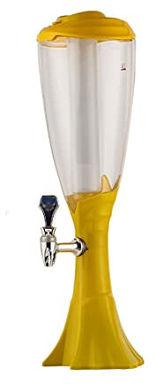 Tireuses à bières, Distributeur à bière avec Lanterne Parfaite pour Les fêtes et Accessoires de Bar à la Maison Gameday Distributeur de Boissons Tour de bière,3,1.5L