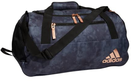 adidas Borsone unisex per adulti Squad 5, Stone Wash Carbon/Oro Rosa, Taglia unica, Borsone Squad 5