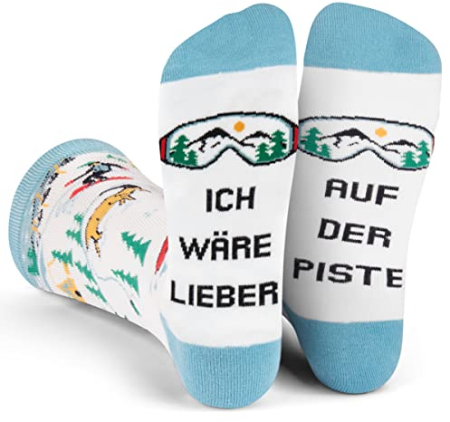 Ich Würde Lieber Ein Lustiges Socken Geschenke für Männer und Frauen - Auf Der Piste