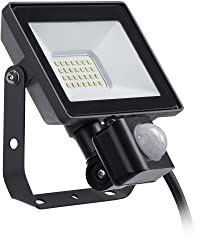 Philips ProjectLine strålkastare 20 W, 3 000 K, svart, med sensor
