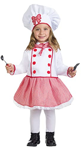 PEGASUS COSTUME CUOCA BAMBINA VESTITO CHEF CARNEVALE