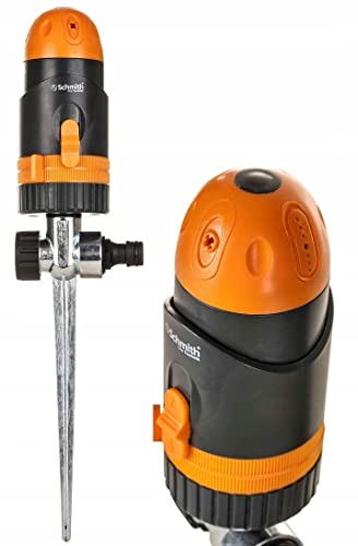 Schmith - Irrigatore Rotante Multifunzione con 4 Tipi di Getti - Irrigazione Efficiente e Uniforme per Il Tuo Giardino - Irrigazione Ottimale - Prato, Fiori e Piante - Attrezzatura da Giardino