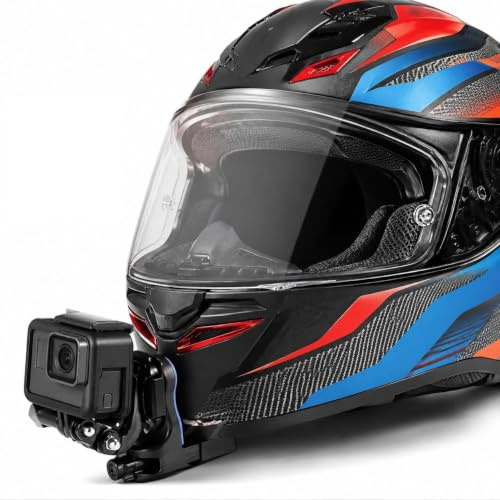 Lupholue Motorradhelm Kinnhalterung Compatible with DJI Osmo Action 6, Osmo Action 5 Pro, Osmo Action 4, Osmo Action 3, Insta360 Ace Pro 2, Ace Pro, Ace, AKASO, GoPro