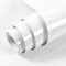 Hode White Vinyl Wrap 60X1000cm, White Sticky Back Plastic Roll, Self Adhesive Wallpaper for Furniture Kitchen Cupboard Worktops Vinyl Covering Contact Paper Glitter Effect