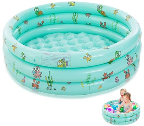 Planschbecken für Kinder,Aufblasbares Planschbecken,Aufblasbares Baby Schwimmbad,Runder Aufblasbarer Kinderpool,Planschbecken Baby,Kinder Aufstellpool Aufblasbarem,BabyPool für Garten