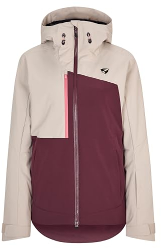 Ziener Damen TAYARA Ski-Jacke/Freeride | PFC frei, Wolle, wattiert, velvet red, 46
