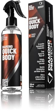Diamond ProTech Quick Body Cera Auto Spray, Trattamento Ceramico per Carrozzeria DURATA 6 MESI, Rivestimento Lucidante Auto Nanotecnologia Idrorepellente contro lo Sporco e Antigraffio - 250 ml