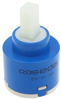 Create idea 40 mm Ersatz Wasserhahn Kartusche Keramik Kartusche Wasserhahn Geräuscharm Drei-Schicht-Filterung Quadrat Stiel Keramik-Kartusche für Küche Blau | Wasserhahn geräuscharm, dreilagige Filterung, quadratischer Stiel, für die Küche