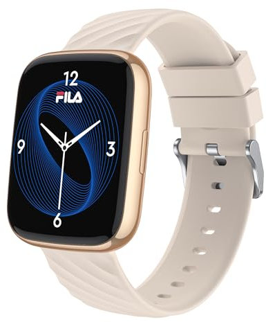 Fila Smart Watch for Men Women (Answer/Make Calls), 1.95 Fitness Watch with Heart Rate/Sleep Monitor, Step Counter, Fitness Tracker with 120+ Sports for Android iOS Pink Color