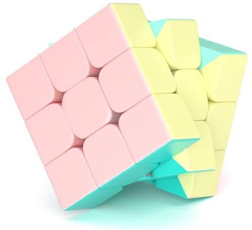 ROXENDA Speed Cube 3x3 Stickerless, Cubo Magico 3x3x3 Professionale, 3D Puzzle Rompicapo per Adulti e Bambini, Cubo Magico di Puzzle Bambini Adolescenti Adulti (3x3x3)