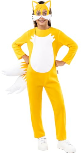 Funidelia | Déguisement de Tails - Sonic pour fille et garçon Jeux vidéo & Films et Cinéma - Déguisement pour enfant et accessoires pour Halloween, carnaval et fêtes.