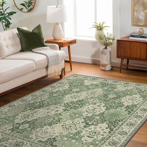 BEIMO Tapis antidérapant lavable - 80x150 cm - Style bohème vintage - Léger et résistant - Couloir, entrée, salon et zones à fort trafic