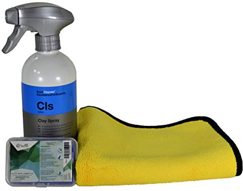 ADVANTUSE Lackknete Set mit Koch Chemie CLS und Liquid Elements Reinigungsknete Lackreinigungsset Auto Knete Reinigungsknete