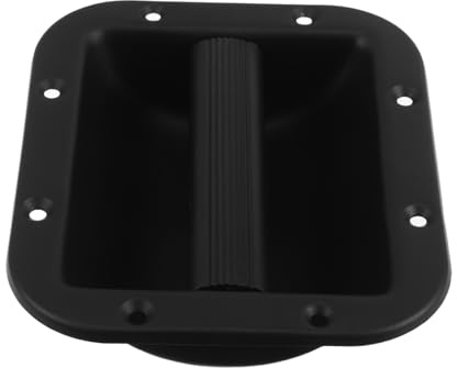 Hoement Maniglia Laterale in Lega di Alluminio e Ferro Nera Design Minimalista per Casse Acustiche Facile da Trasportare, per Sostituzione e Montaggio Laterale di Altoparlanti