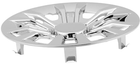 Garneck Coprimozzo Centrale Ruota Golf Cart Finitura Cromata Protezione Da Usura e Danni Ambientali Installazione Facile Adatto Golf Veicoli Elettrici