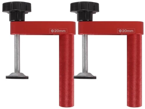 Alide 2 Ganchos De Banco De 20 Mm, Abrazadera De Placa De Presión De Escritorio, Abrazadera De Altura Ajustable, Accesorios Para Banco De Trabajo
