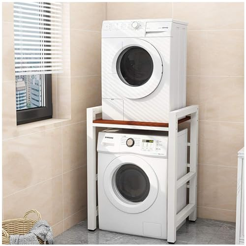 Support de sèche-linge réglable en hauteur et base de machine à laver, kit d'empilage pour chargeurs frontaux et sèche-linge, support de surlaveuse, capacité de charge de 400 kg, nizer multifonction
