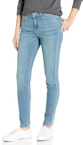 Amazon Essentials Femme Jean Skinny Extensible, Taille Mi-Haute - Couleurs abandonnées