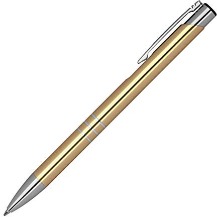 50 Kugelschreiber aus Metall / Farbe: gold
