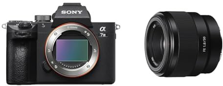 Sony Alpha 7 III Fotocamera Mirrorless Full-Frame, Nero & Obiettivo standard SEL-50F18F (lunghezza focale fissa, 50mm, F1.8, Full Frame, adatto per serie A7, A6000, A5100, A5000 e Nex, E-Mount) Nero