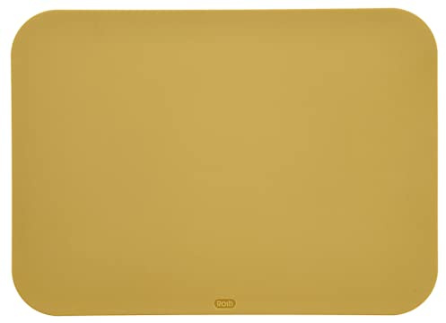 Rosti Choptima skärbräda, köksbräda, brödskärbräda & serveringsbräda, särskilt hygienisk, tål maskindisk, tillverkad av plast, 35,5 x 25,5 x 1 cm, Curry