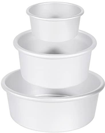 XIAOJUN Tortiera Tortiera Rotonda Stampi per Torta nel Alluminio Antiaderente e Un Prova di Perdite, per Torta di Livello Smash