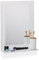 Relaxdays Espejo de Baño con Balda Hecho de MDF, Montaje en la Pared, Enmarcado, Rectangular, 55 x 40 x 12 cm, Blanco